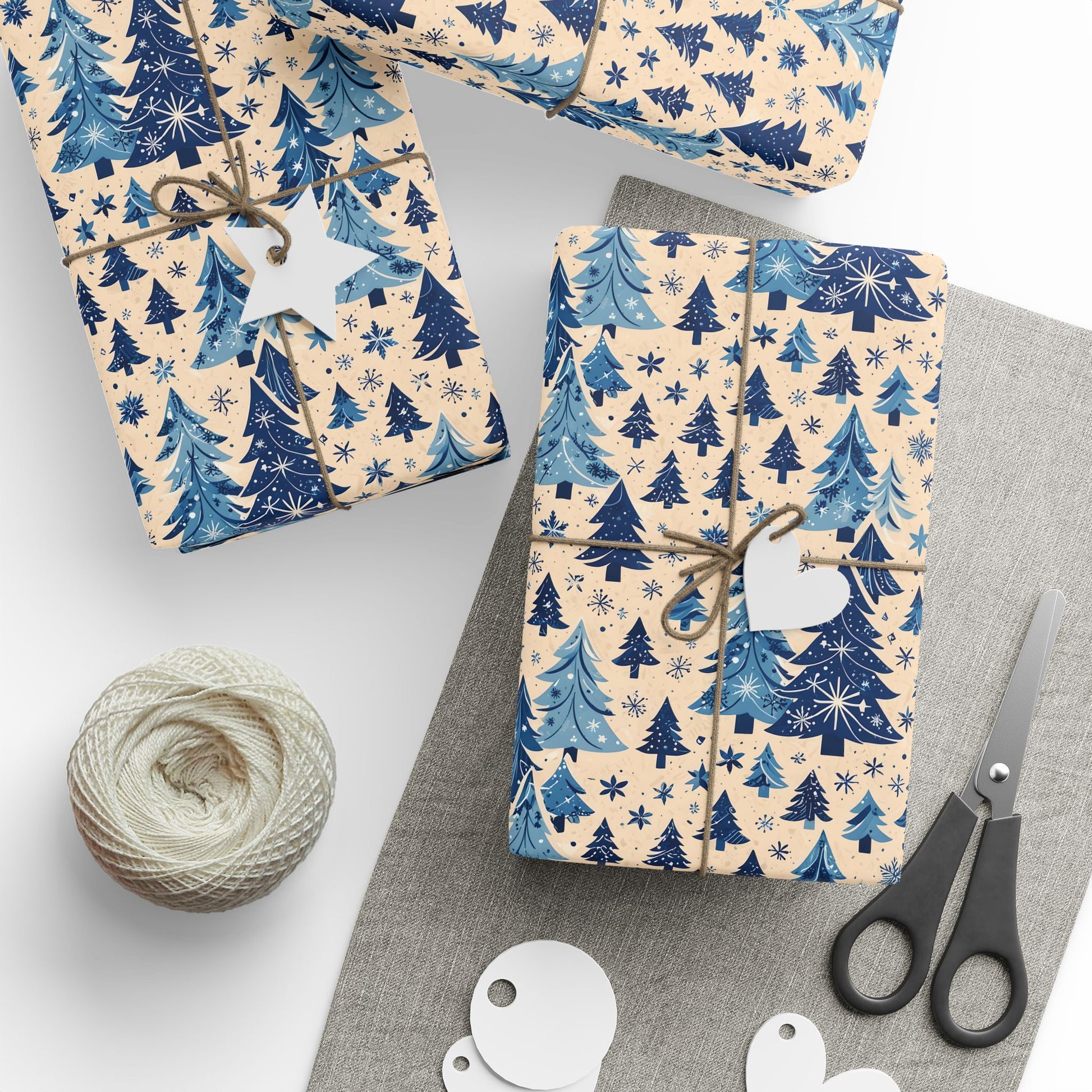 Frosted Pines & Midnight Spruce – Winter Wrapping Paper