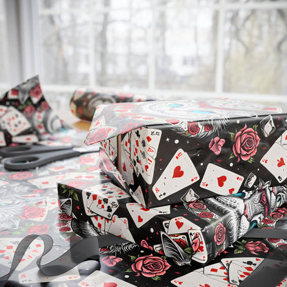 Colorful Trippy Gift Wrap Featuring Cheshire Cat
