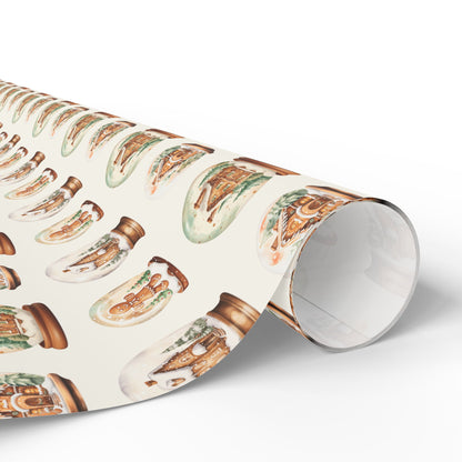 Shake It Off – Gingerbread Globe Glow Wrapping Paper