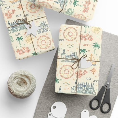Mediterranean Mood – Coastal Escape Wrapping Paper
