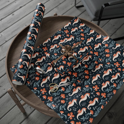 Underwater Vintage Seahorses Design