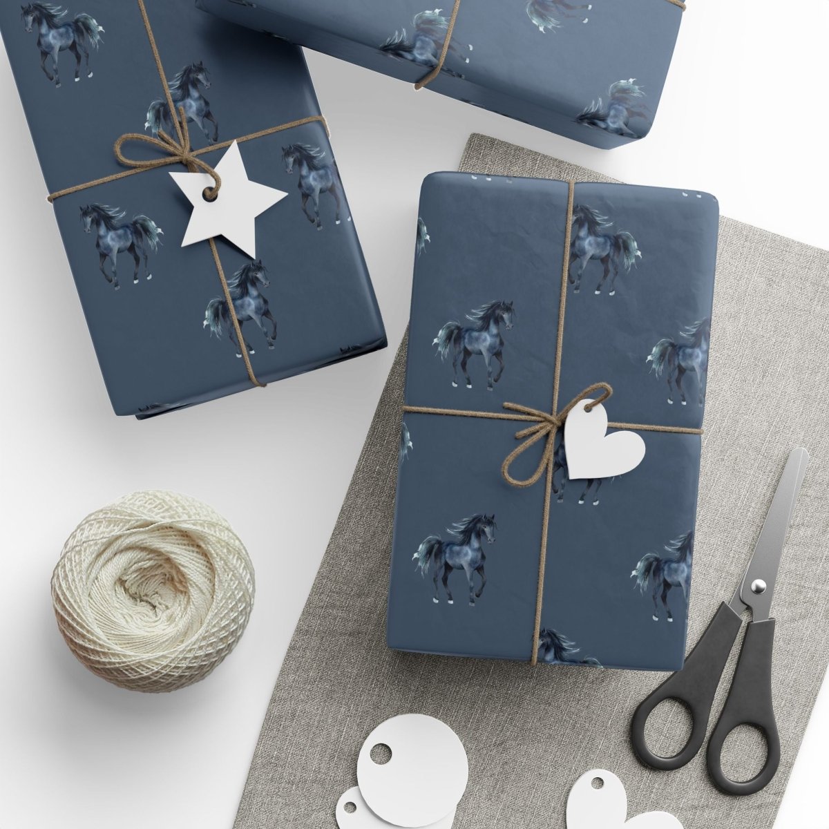Black Stallion Gift Wrap