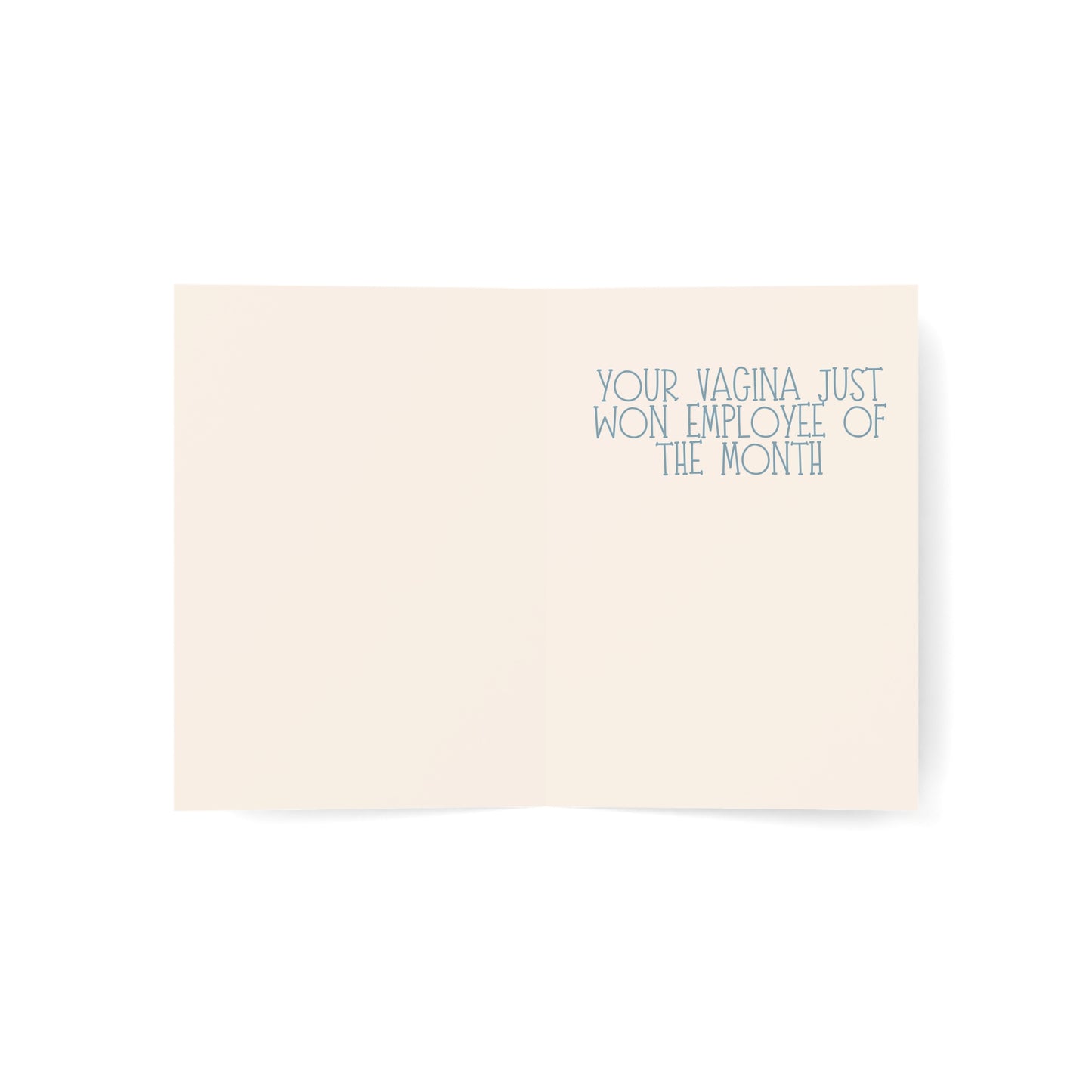 Well done! | Your vagina just won Employee of the Month. | Funny Greeting Card