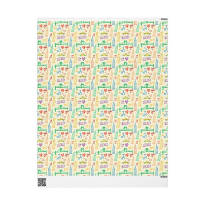 Big Apple Daydreams – NYC Sketchbook Wrapping Paper