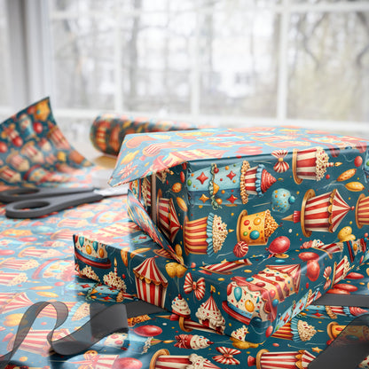 Carnival Cakes & Confetti Dreams – Birthday Wrapping Paper