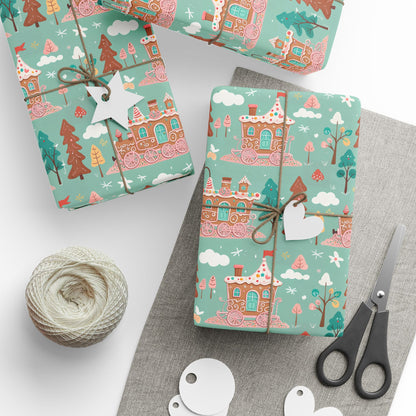 Gingerbread Express – Sugar Sleigh Rides Wrapping Paper
