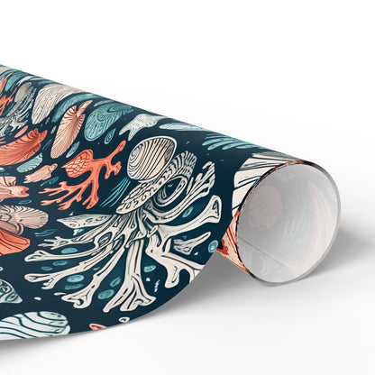 Beach and Ocean Seashells Gift Wrapping Papers