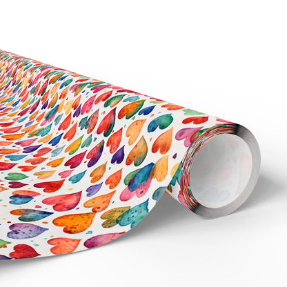 Colorful Valentine's Day Gift Wrap for Your Sweetheart