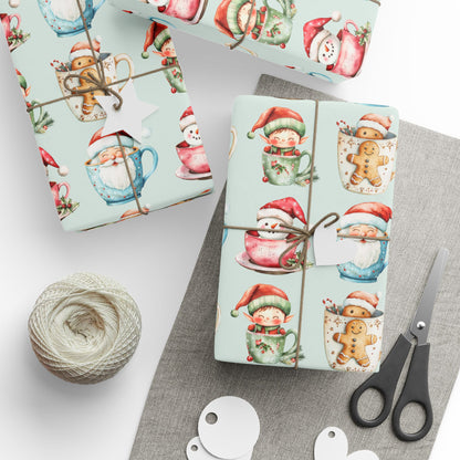 Cup of Cheer – Cozy Christmas Cocoa Wrapping Paper