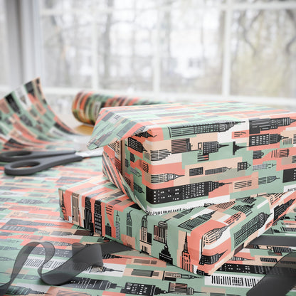 Chic Cityscape Wrapping Paper