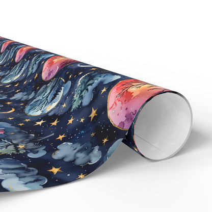 Lunar Woods – Dreamy Forest Wrapping Paper