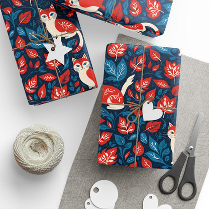 Retro - Inspired Botanical Design with Cats