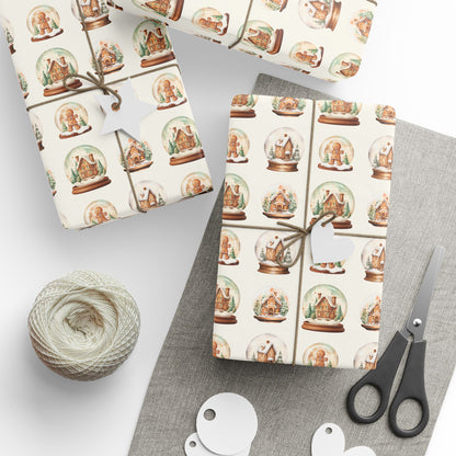 Shake It Off – Gingerbread Globe Glow Wrapping Paper