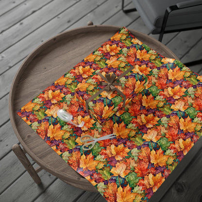 Fall Leaf Wrapping Papers, Autumn Gift Wrap