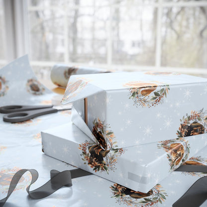 Sniffmas Snowflakes – Bloodhound Christmas Wrapping Paper