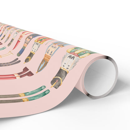 March of the Pastel Misfits – Vintage Nutcracker Wrapping Paper