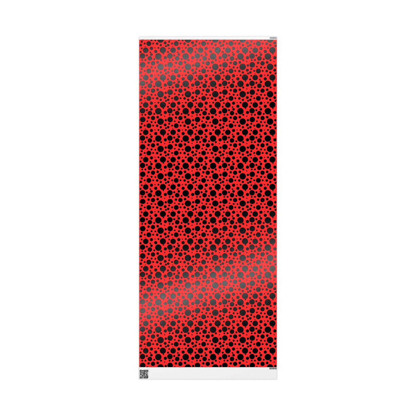 Dot Drama – Retro Red & Black Polka Dot Wrapping Paper