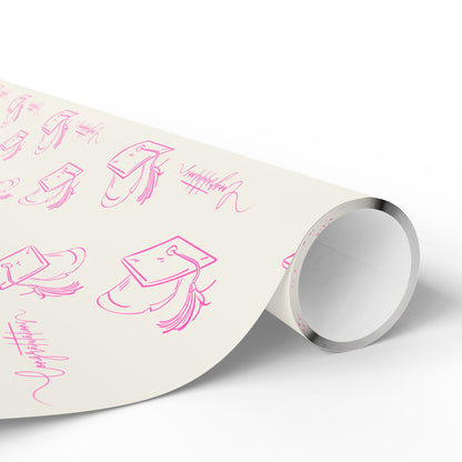 Pink and White Graduation