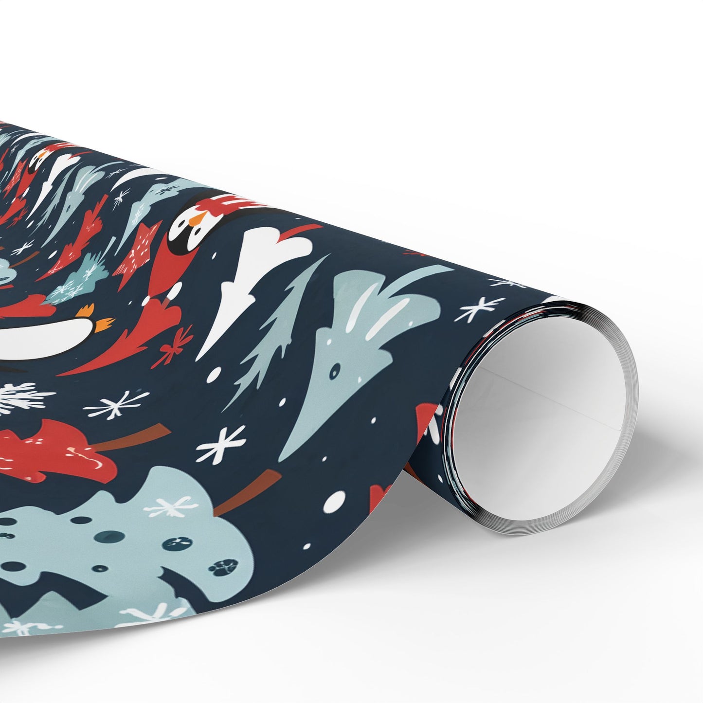 Tuxedos & Tinsel – Penguin Christmas Wrapping Paper