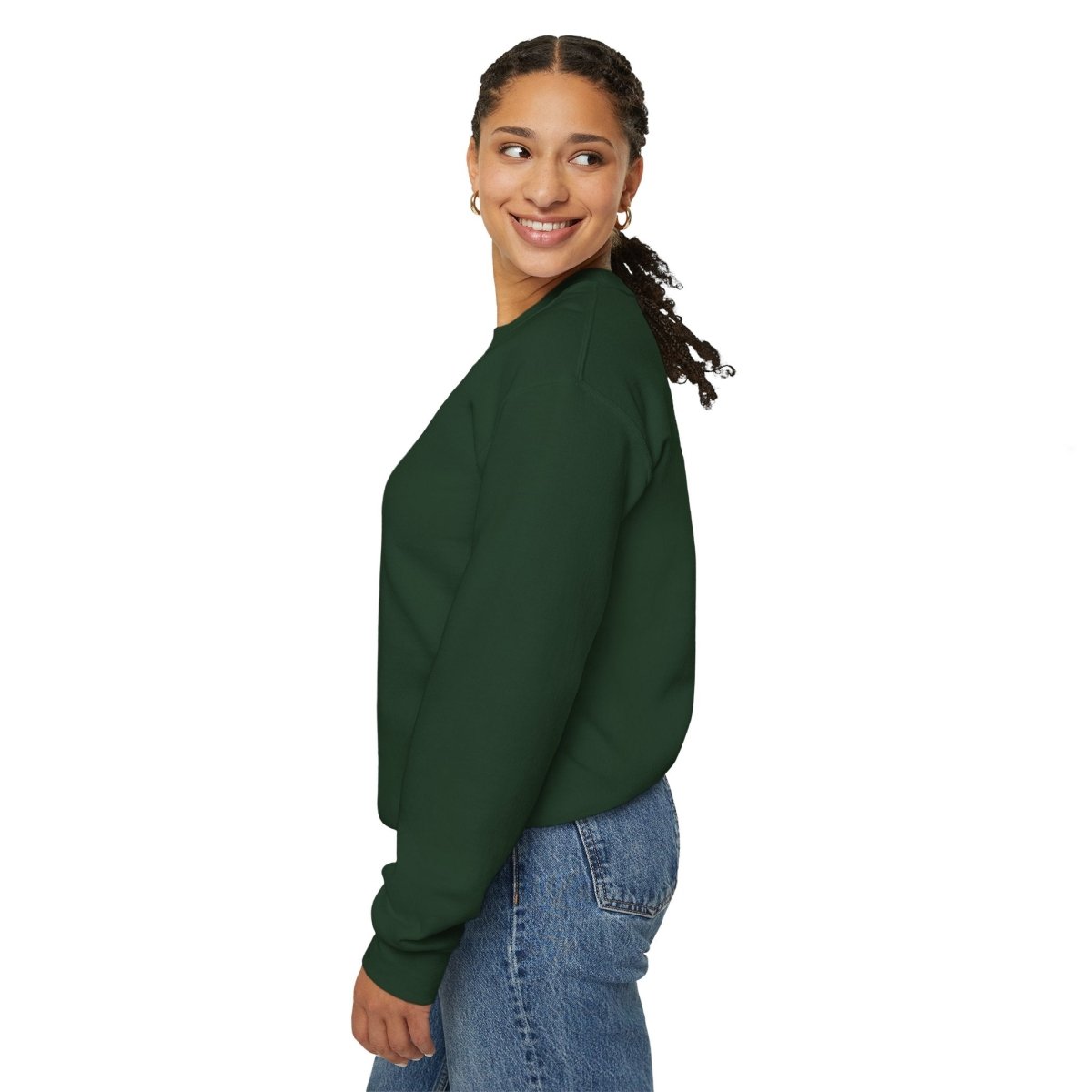 Crewneck Sweatshirt — "Go Away Please" Minimalist Graphic