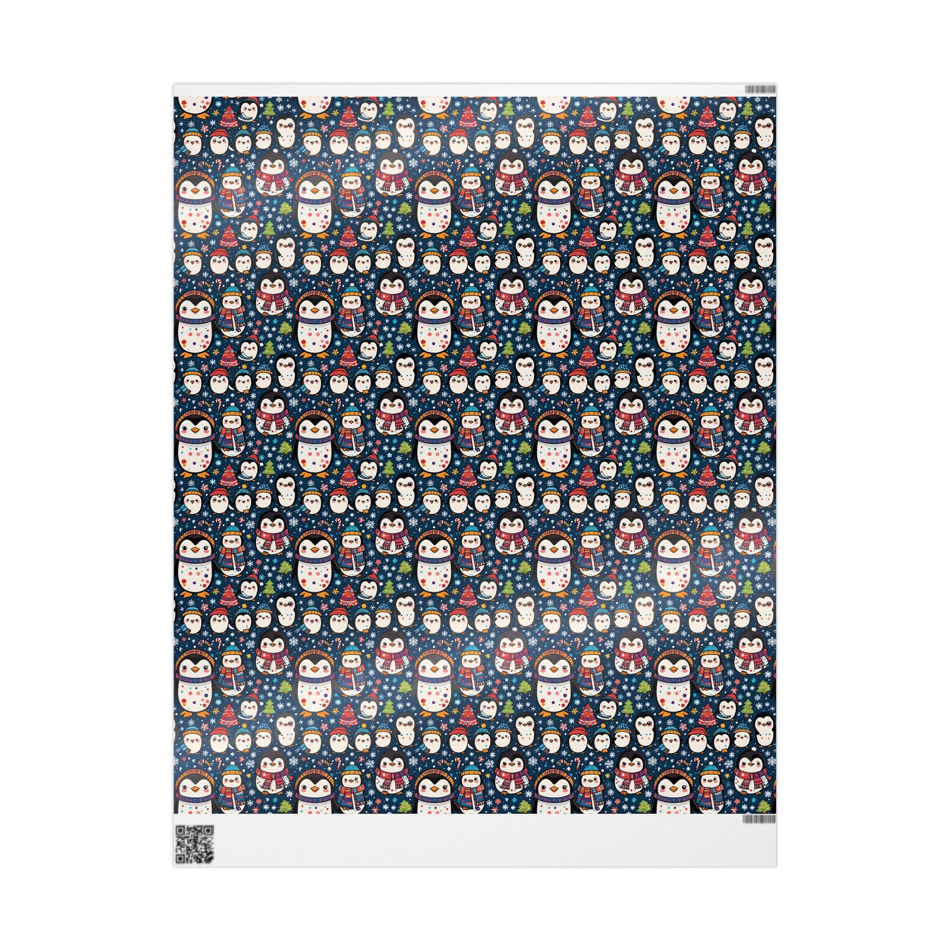 Waddle Wonderland – Cozy Penguins in Holiday Sweaters Wrapping Paper
