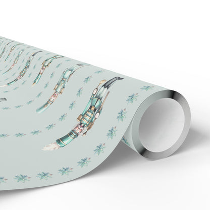Frosted Regiment – Mint Nutcracker Wrapping Paper