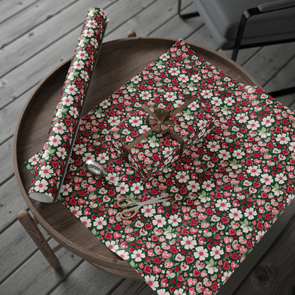 Flora & Heart Wrapping Paper,