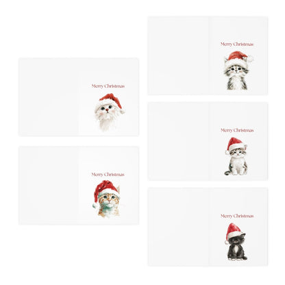 Christmas Hat Kitten Greeting Cards (25-Pack)