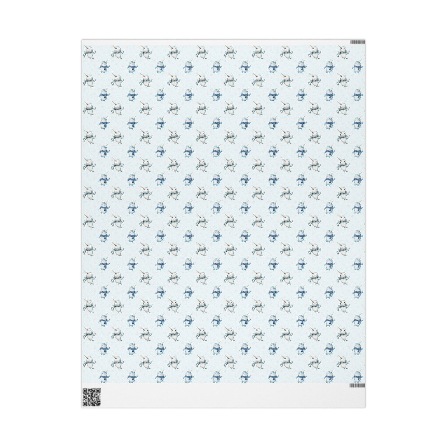 Narwhal Nuzzles – Arctic Cuteness Wrapping Paper