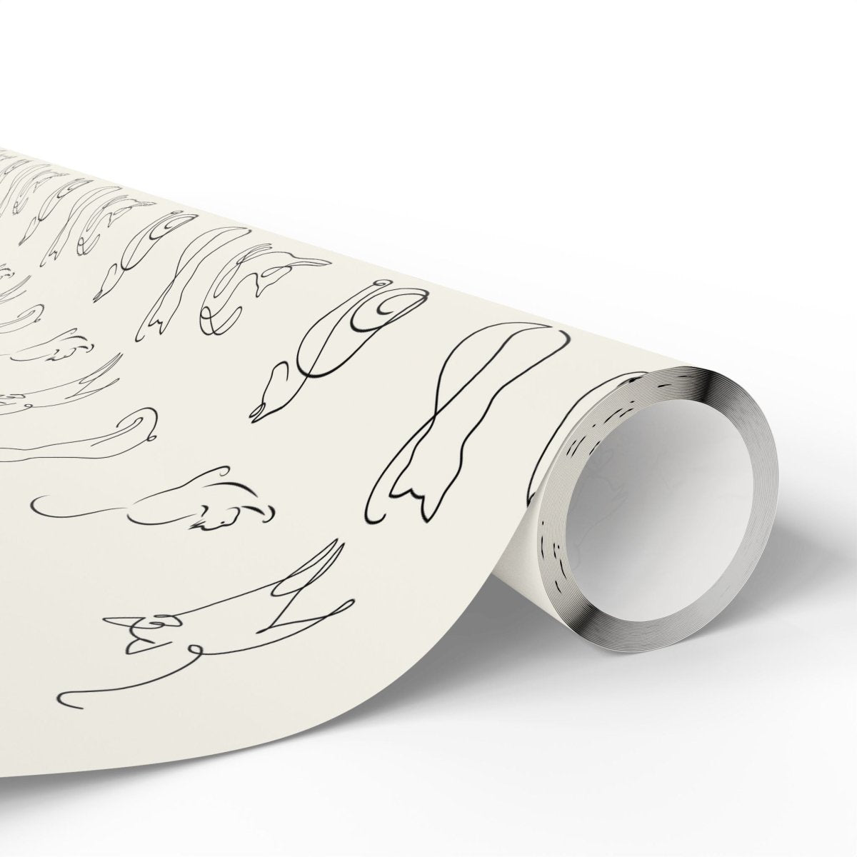 Elegant Minimalist Cat Wrapping Paper