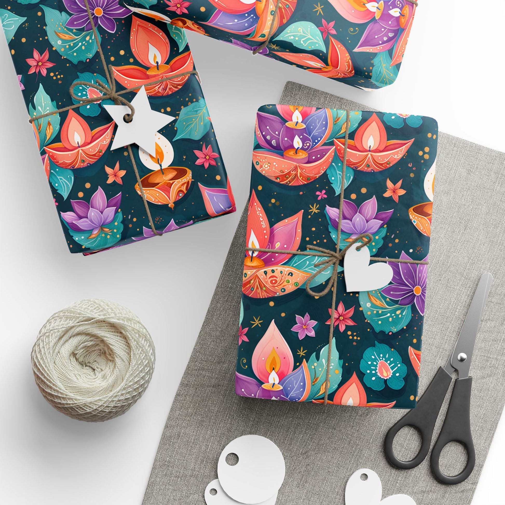 Diwali Aqua Festival Wrapping Papers