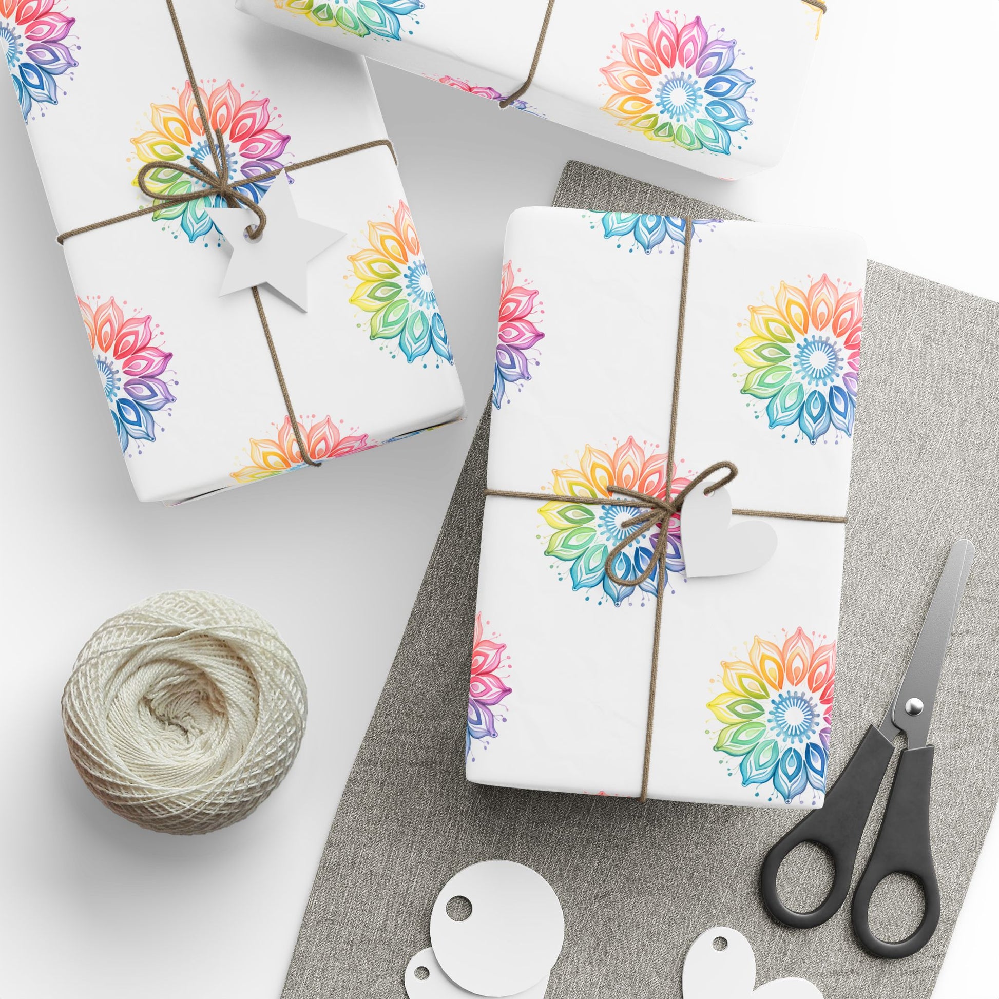 Vibrant Rainbow Gift Wrap