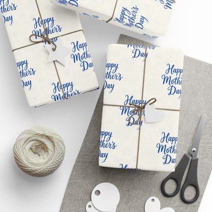 Blue Mothers Day Wrapping Papers