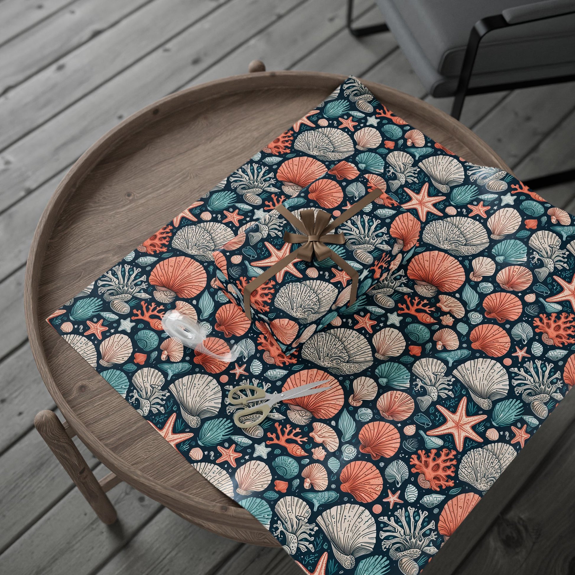Beach and Ocean Seashells Gift Wrapping Papers