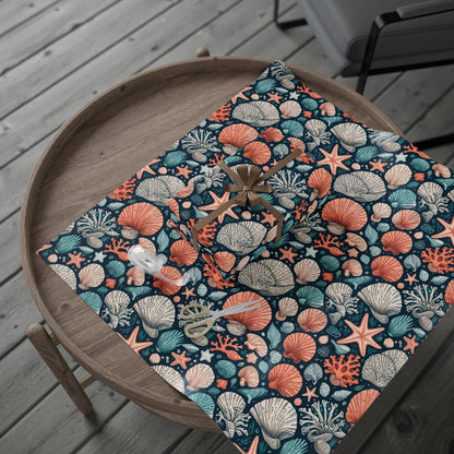 Beach and Ocean Seashells Gift Wrapping Papers