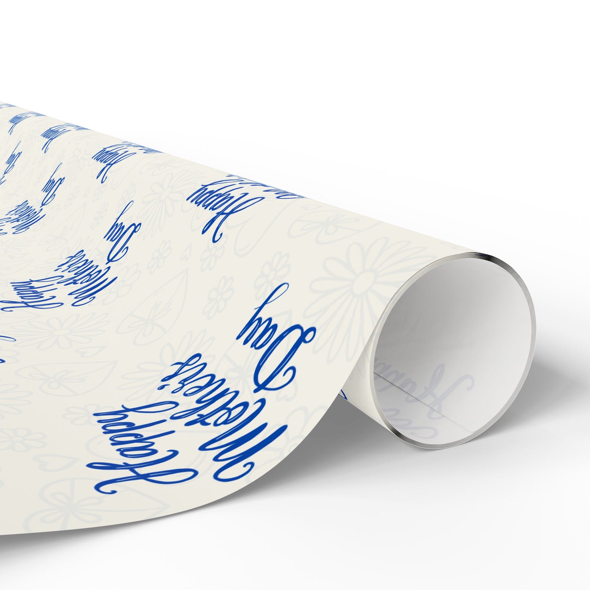 Blue Mothers Day Wrapping Papers
