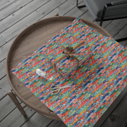 Abstract Cityscape Wrapping Papers