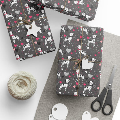Spot On Sweetheart – Dalmatian Love Wrapping Paper