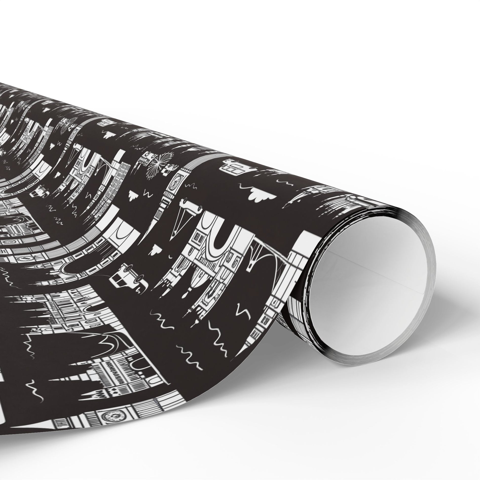 Wrapping Papers - Stylish Abstract Cityscape Design