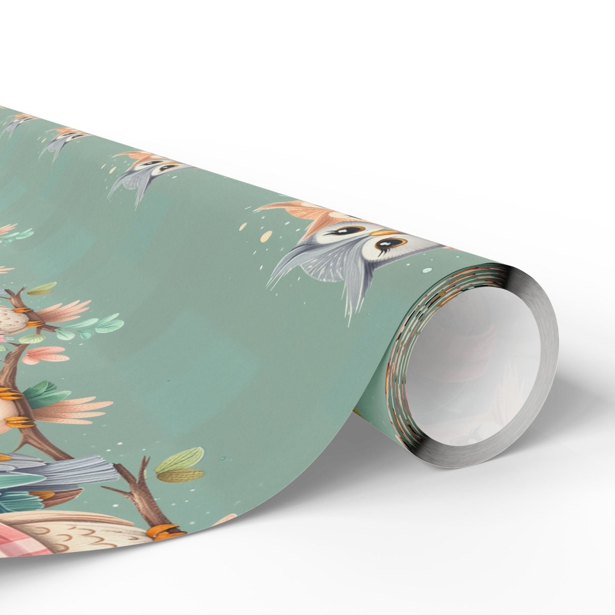 Owl-Themed Wrapping Paper, Whimsical Gift Wrap for All Occasions, Cute Animal Pattern, Eco-Friendly Gift Supplies, Birthday and Holiday Wrap