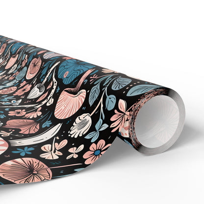 Whimsical Cheshire Cat Wrapping Paper Set - Alice in Wonderland