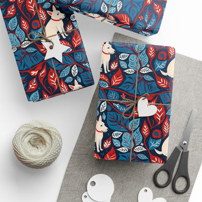 Botanic Pup Parade Wrapping Paper