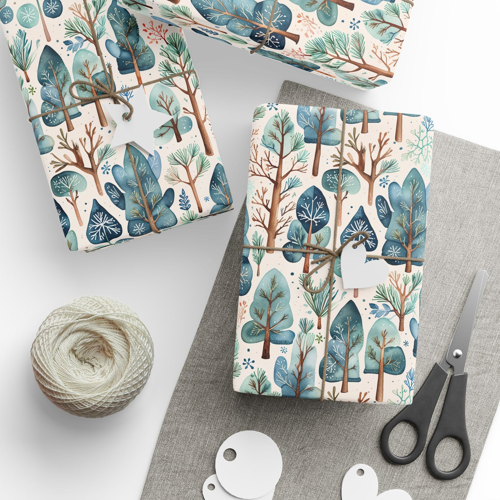 Abstract Tree Pattern Gift Wrap