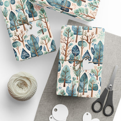 Abstract Tree Pattern Gift Wrap