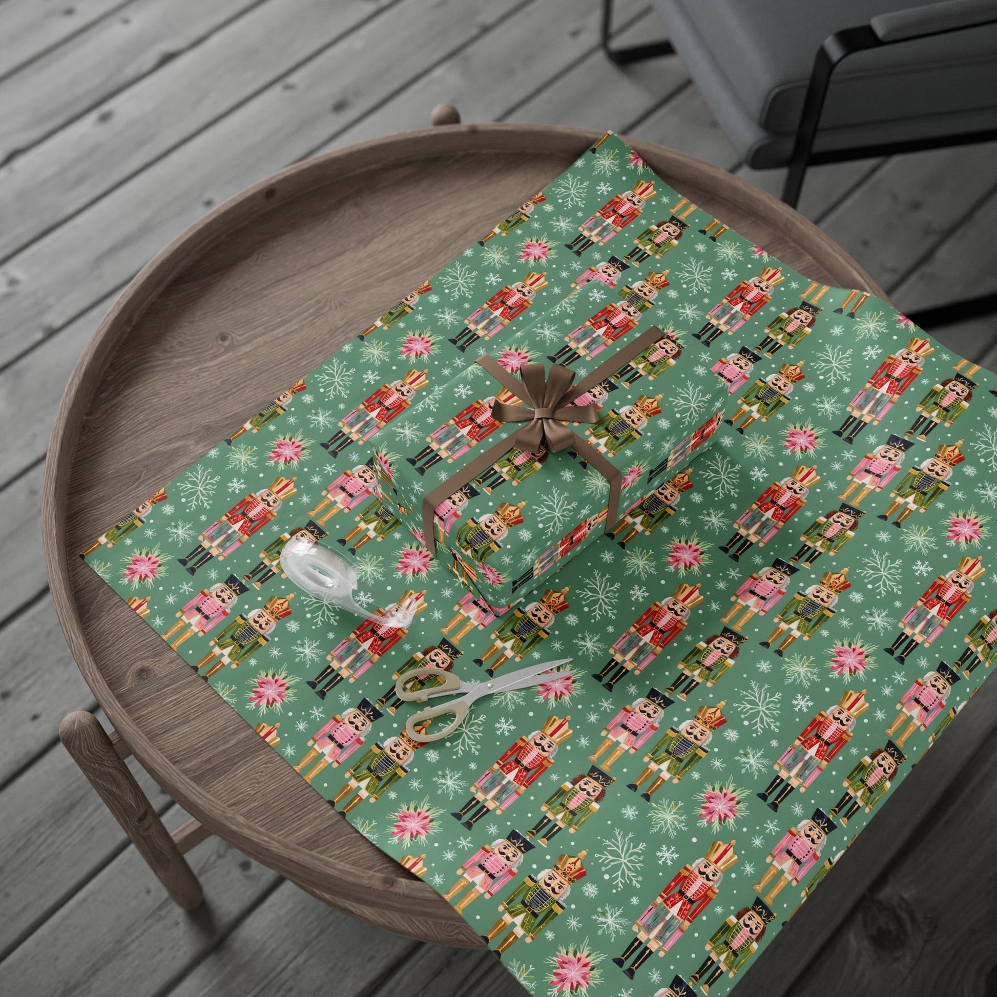 March of the Minty Men – Nutcracker Holiday Wrapping Paper