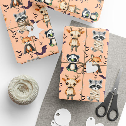 Boop or Boo – Halloween Critter Parade Wrapping Paper
