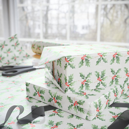 Holly Jolly Snaps – Classic Christmas Berry Wrapping Paper