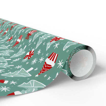 Jolly Sketchmas – Whimsical Winter Wrapping Paper