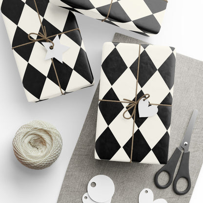 Black & White Diamond Gift Wrap