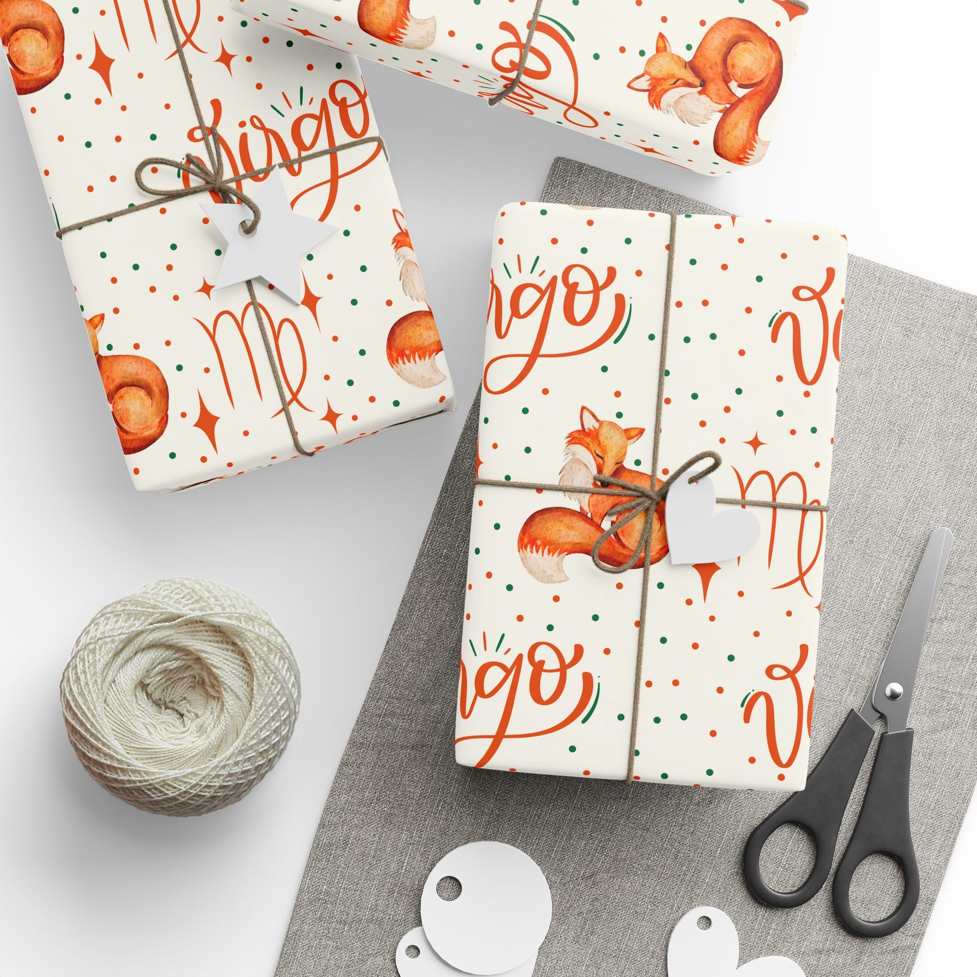 Foxy & Flawless – Virgo Zodiac Wrapping Paper